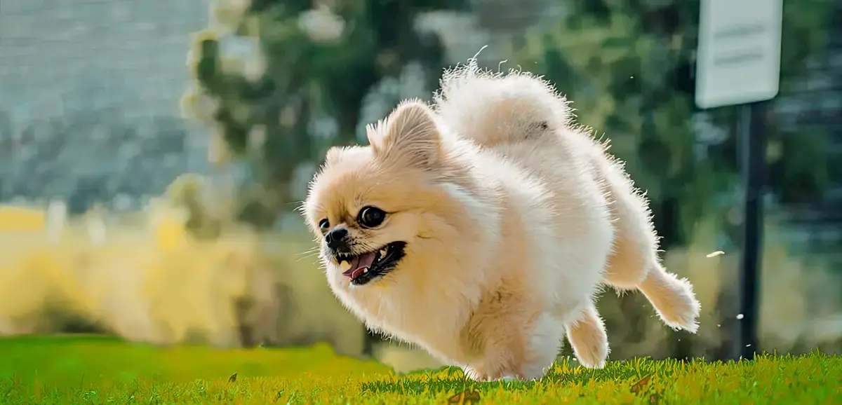 dog with a ball